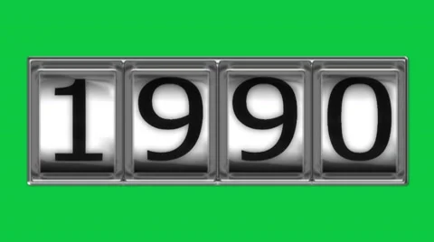 1990 on billboard Stock Footage 10598402