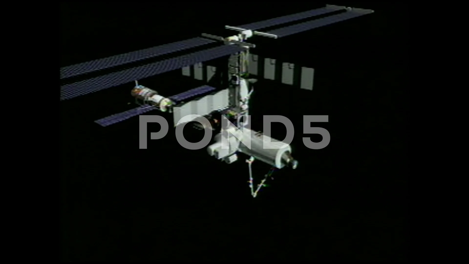 space station construction animation