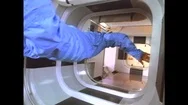 1990S: Astronaut Floats Through Zero Gravity Chamber. Astronaut Works With Plant Stock Footage