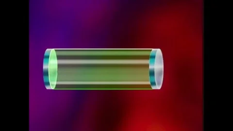 1990s: computer animation of gas charged laser. Stock-Footage 75163966