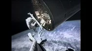 1990S: Robotic Arm Controllers Maneuver Astronaut, On Sts-49 Mission Stock Footage