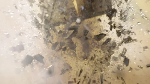 1990s Television Exploding on Green Screen Stock Footage 294720437