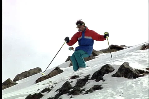 1992 Extreme Skiing A-Basin 動画素材 33521393