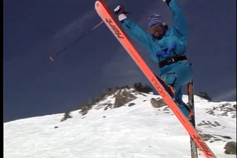 1992 Extreme Skiing A-Basin 스톡 동영상 33521615