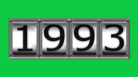 1993 on billboard Stock Footage 10598379