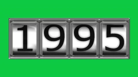 1995 on billboard Stock Footage 10598371