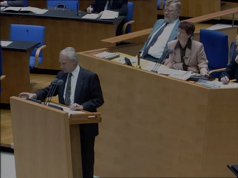 1995-Debate / Bundestag / Germany / 1995 Stock Footage