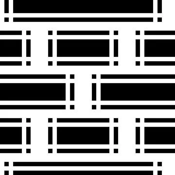 1995 Seamless texture with horizontal black lines イラスト素材