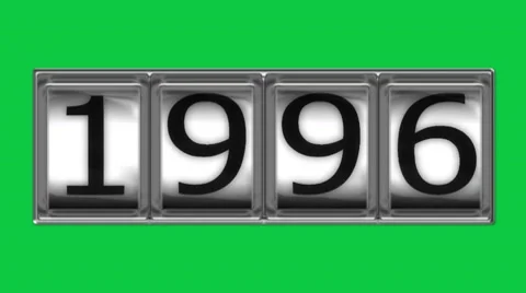 1996 on billboard Stock Footage 10598366