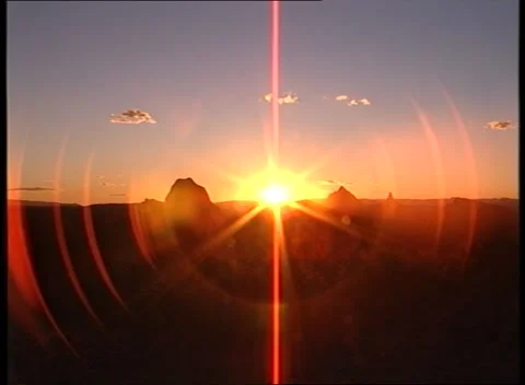 1998: Hot Desert Sunset (Central Australia) Stock Footage 151138441