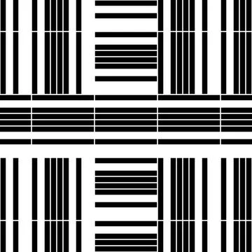 1999 Seamless texture with horizontal black segments Stock Illustration