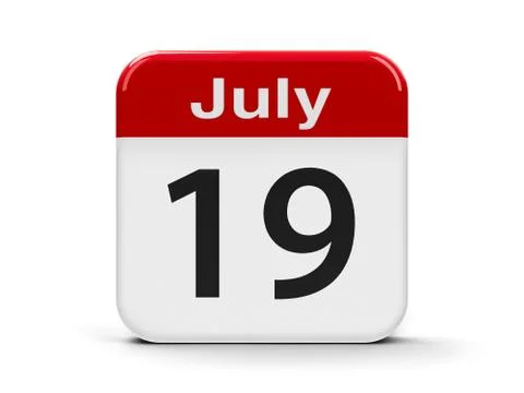19th July Stock Illustration
