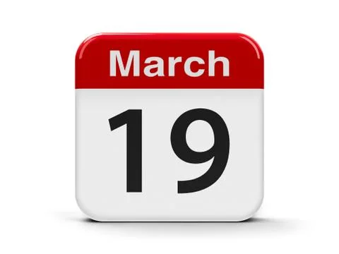 19th March Stock Illustration