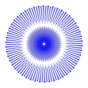 1Interesting pattern made in a circle. Illustrazione stock