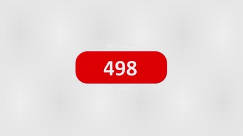 1K Subscriber Counter Animation Video stock 342303315
