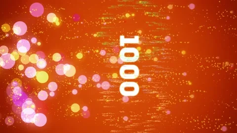 1k Vertical Video Counter on reaching subscribers, likes and etc. Stock Footage 135171554