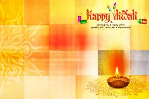 1lampYelloworangeSquareDecorativeBackground Stock Illustration