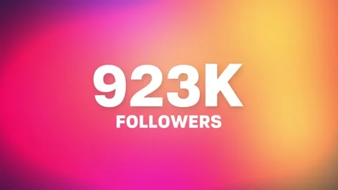 1M Insta Followers 4K Motion Video Stock Footage 318702575