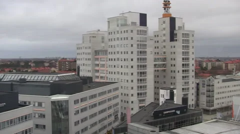1m Looking Out and Down while Riding Skyview Ericsson Globe Silent Stock Footage 46466620