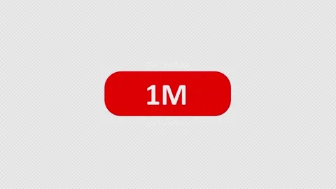 1M Subscriber Counter Animation Video stock 342309073