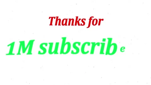 1M subscribers animated text video clip Stock Footage 321815787