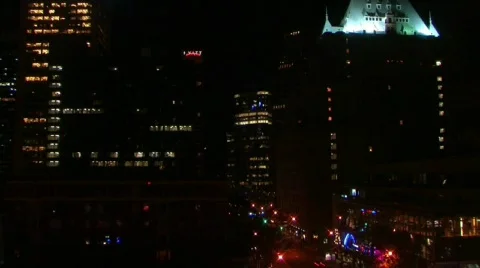 1night vancouver Stock Footage 125105