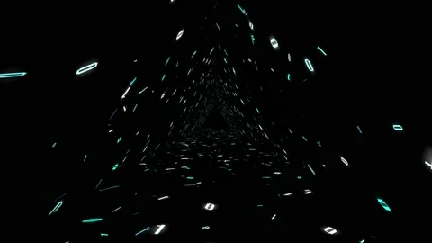 1s and 0s Programing Computer Code Technology in a Seamless Tunnel Loop - Stock Footage 130299149