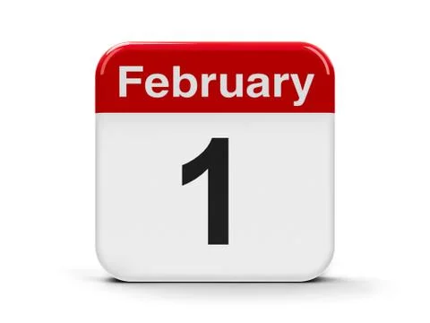 1st February Stock Illustration