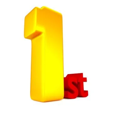 1st. Illustrazione stock