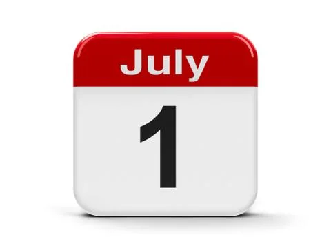 1st July Stock Illustration