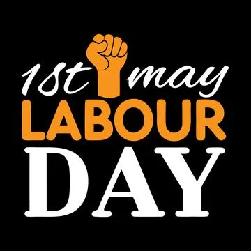 1st may labour day typography vector art for Labour day Illustrazione stock