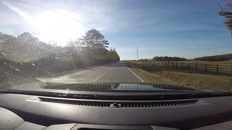 1st-Person driving Stock Footage 91907582