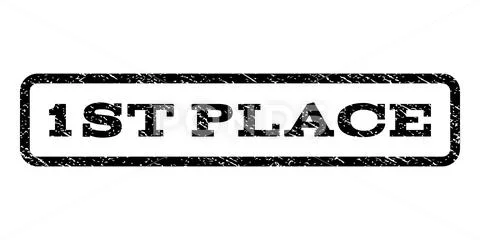 1st Place Watermark Stamp Stock Illustration 73243036