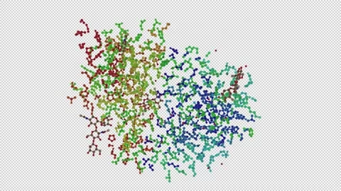 1tcr atom 스톡 동영상 156849872