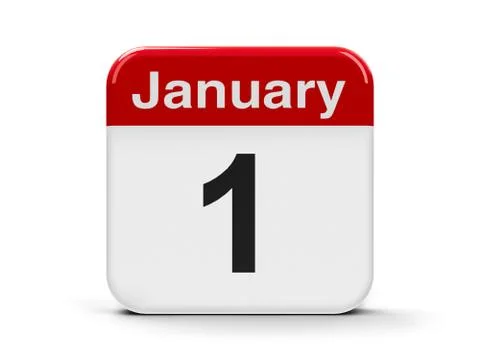 1th January Stock Illustration