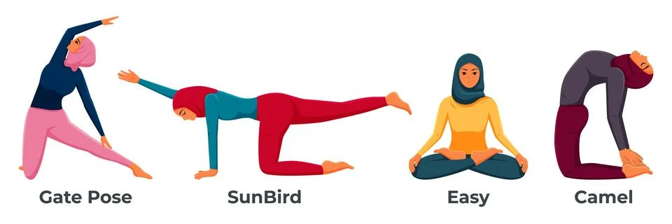 1YogaCharacter Illustrazione stock