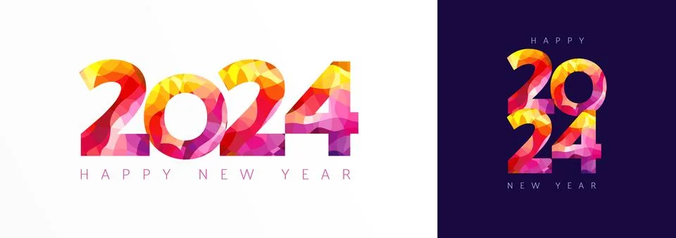 2 0 2 4 red set icons collection Illustrazione stock