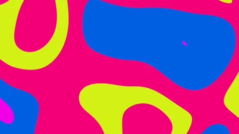 2 in 1 Abstract colored geometric shapes backgrounds. VJ loop. Render Stock Footage 196169509