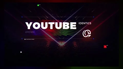 2 in 1 RGB Glitch Youtube Identics Openers Stock After Effects
