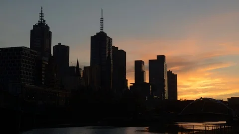 2 4 2018 Melbourne city morning timelapse Video stock 90537261