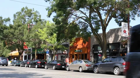2 angles - capital hill district sidewalk 2 Video stock 37419533