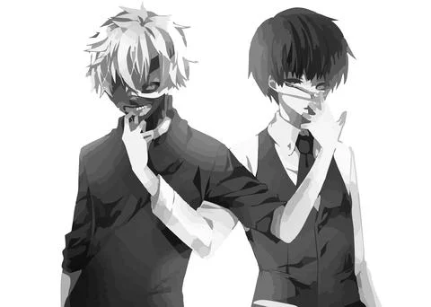 2 anime boys Stock Illustration