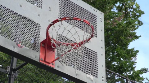 2 basketballs make it in Video stock 40361113