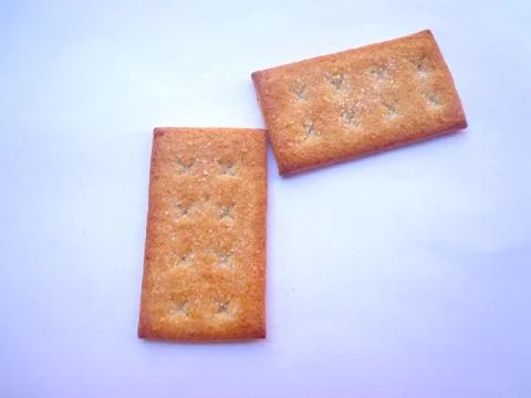 2 biscuits with sugar sprinkles Stock Photos