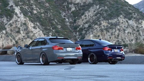 2 BMWs Stock Footage 101385804