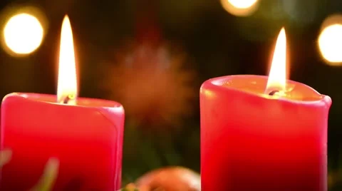 2 candles blown out Video stock 44903407