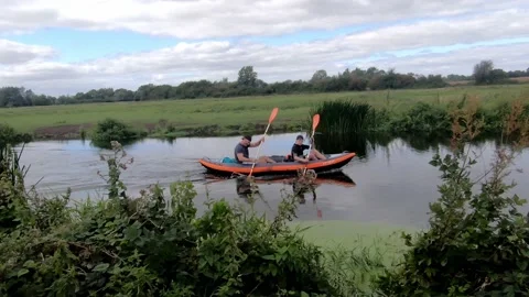 2 Canoeing Video stock 138326735