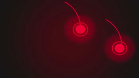 2 Circle light flowing animation on black and red faded background 4k 스톡 동영상 141475830
