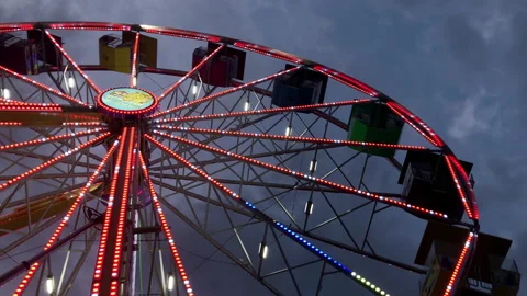 2 cLips of Ferris Wheel at the  Carnival Stock Footage 208793500