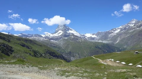 2 Clips - Mountain Landscape From Moving Train Stock Footage 93339871